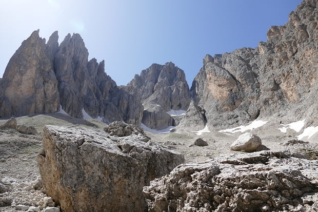 Mondlandschaft in den Dolomiten