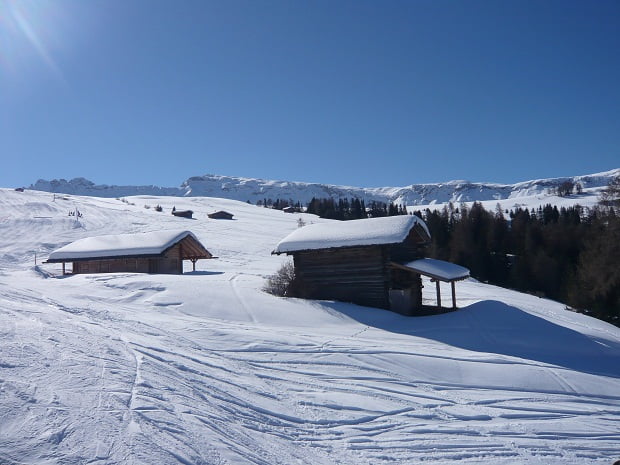 Skipiste auf der Seiser Alm
