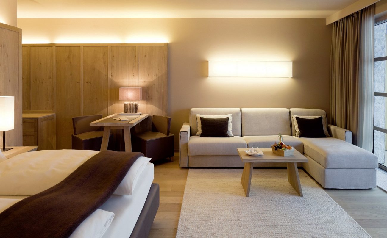 Die geräumigen Zimmer des Luxushotels