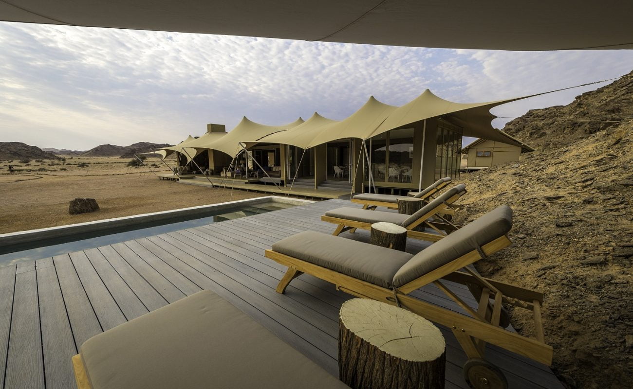 Luxus pur - der Pool des Wilderness Camps in Namibia