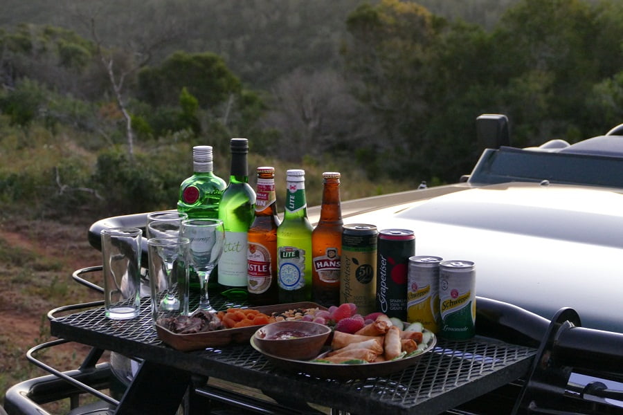Sundowner im Kariega Game Reserve