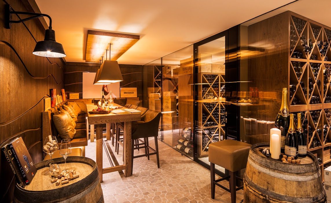 Weinkeller im Luxushotel auf Sylt