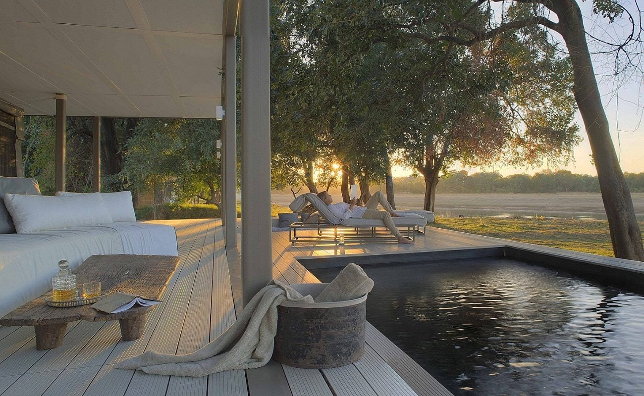Jede Villa in Chinzombo hat einen privaten Pool