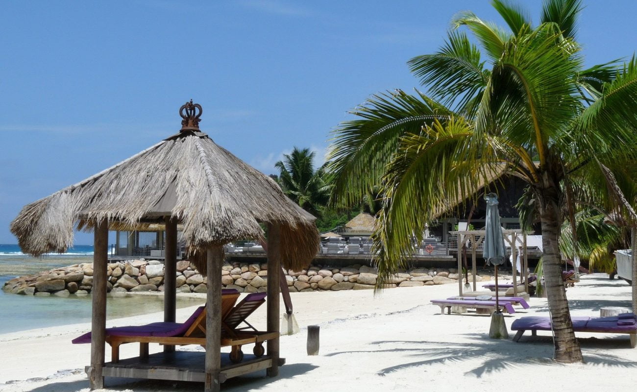 Am Strand von La Digue