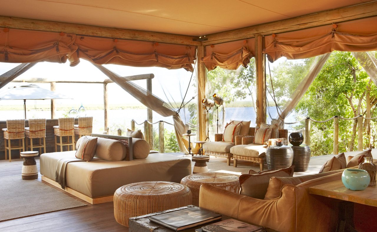 Die stylische Lounge des Classic Camps