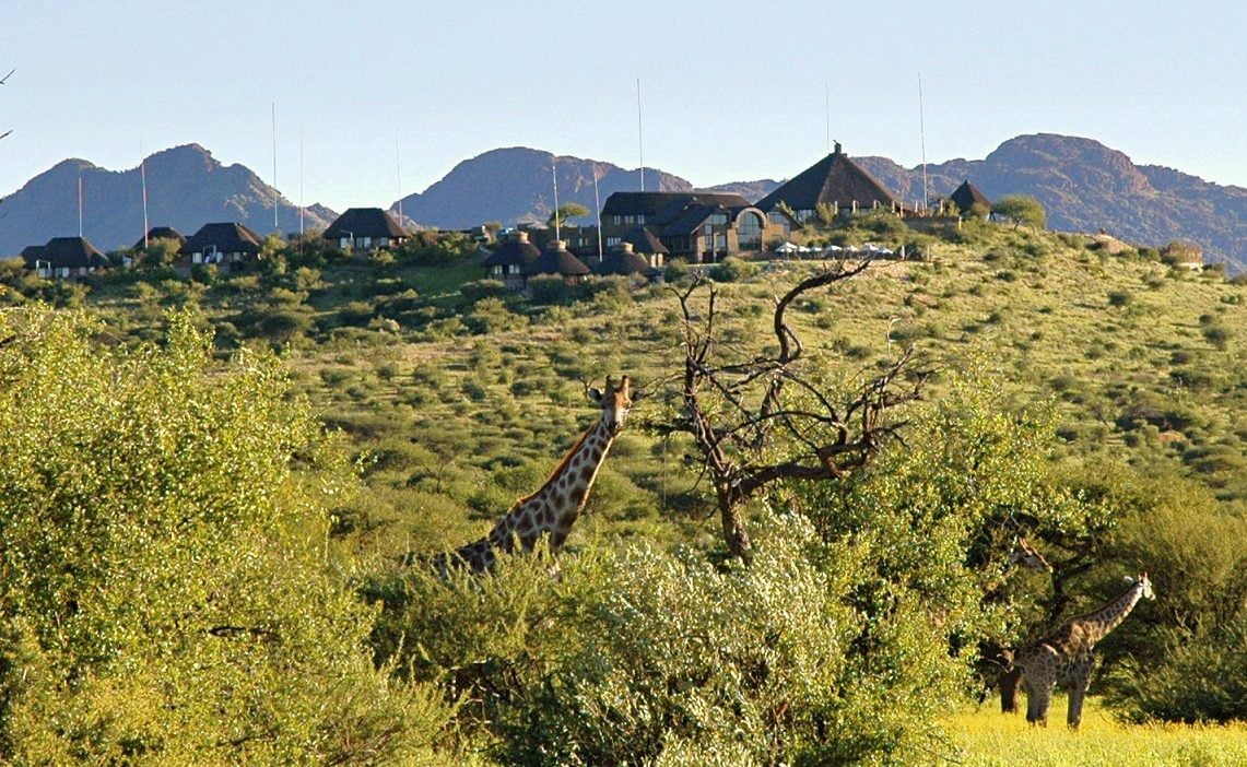 Giraffen vor GocheGanas Namibia