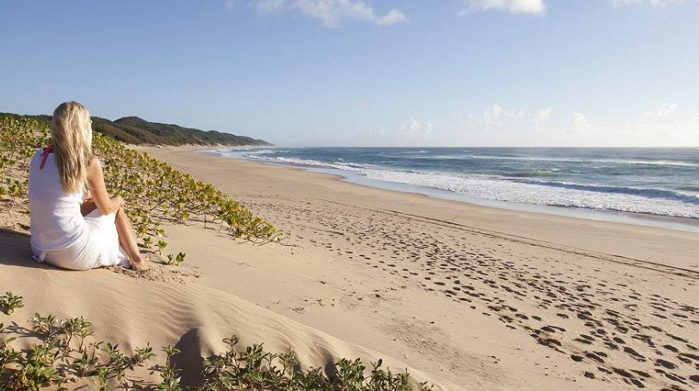 Strand Genuss an der Küste von KwaZulu Natal