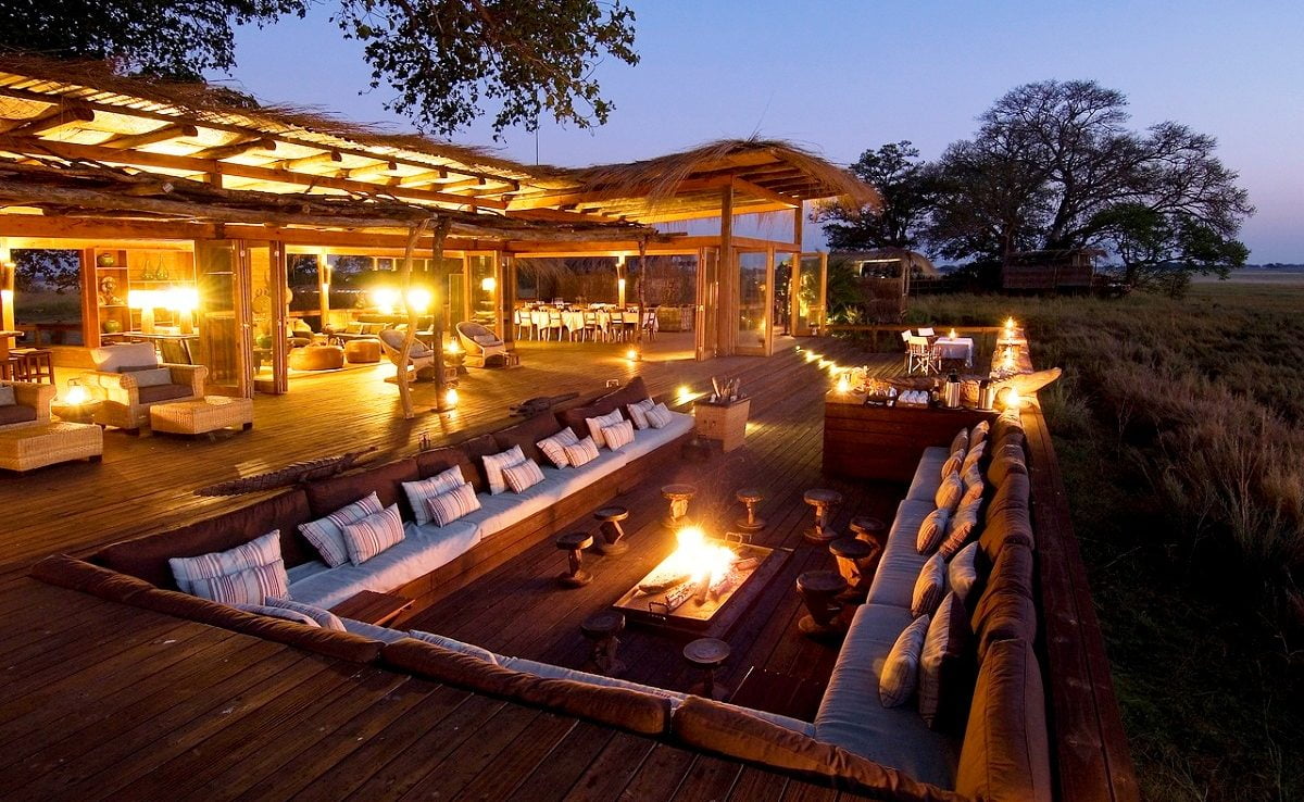 Lagerfeuer im Kafue im Wilderness Camp