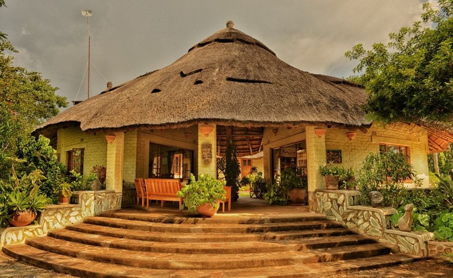 Rezeption der Musangabo Lodge in den Eastern Highlands von Simbabwe