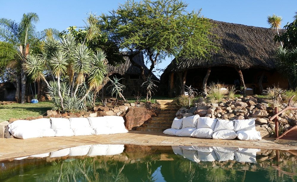 Pool vom Ol Malo House auf dem Laikipia Plateau