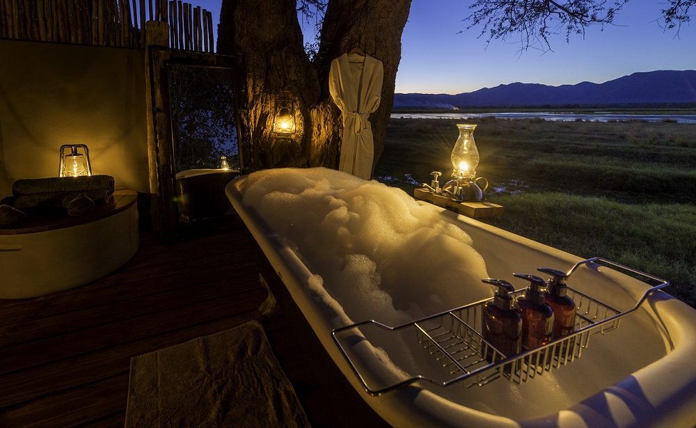 Bath with a View im Wilderness Camp