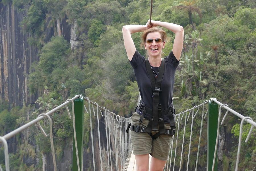 Daniela Köster Skywalk Mutarazi Falls