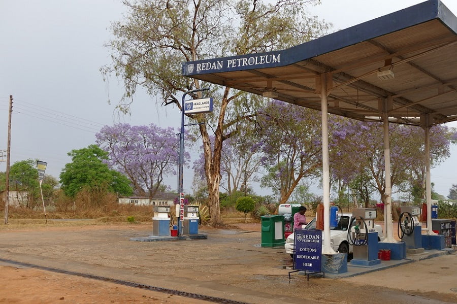 Tankstelle in Zimbabwe