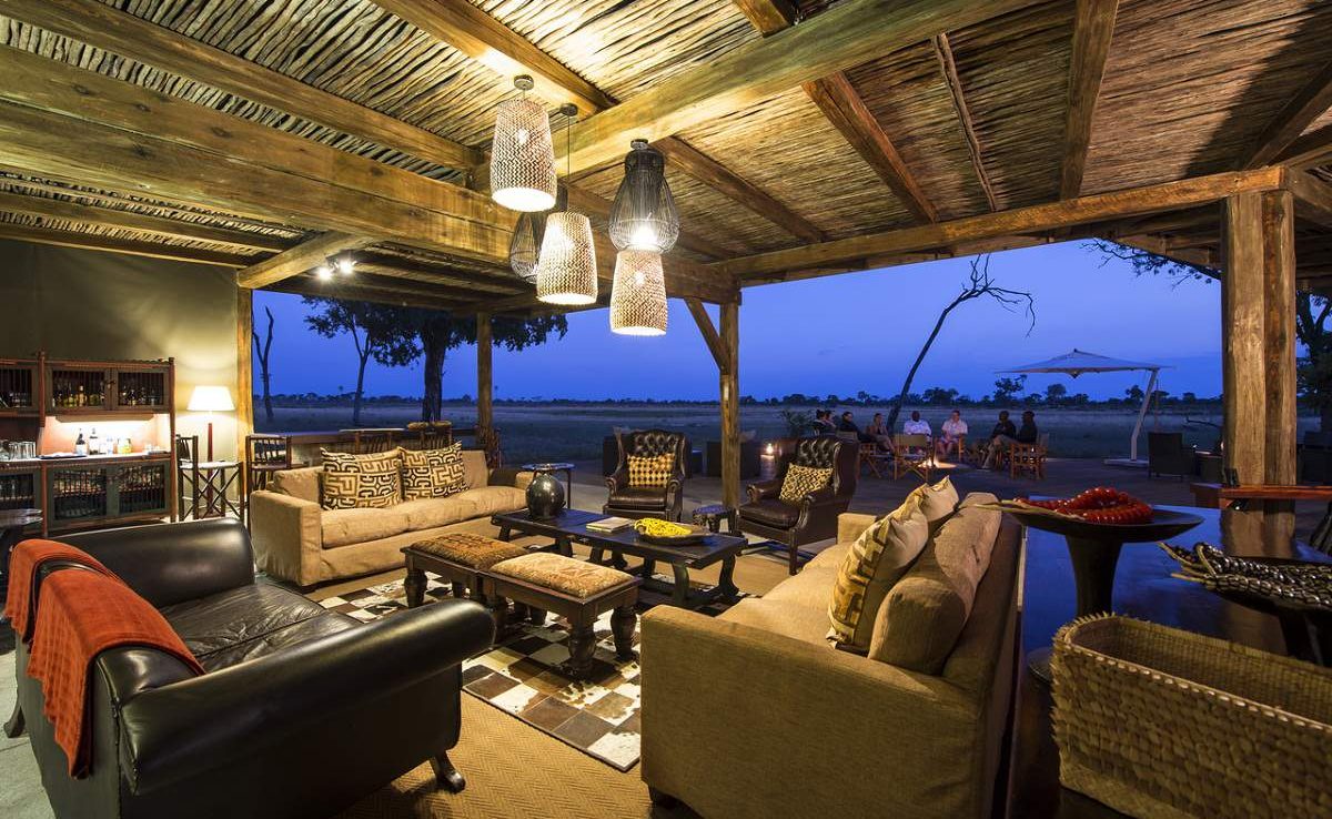Lounge des Davisons Camp im Hwange