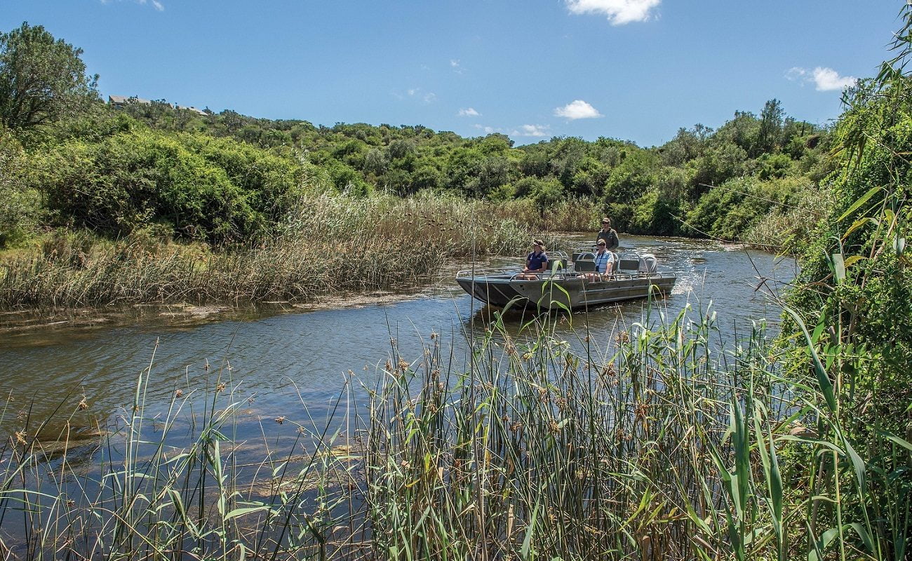 Fahrt mit dem Boot nach Settler's Drift