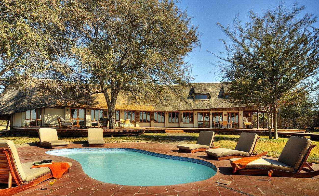 Für heiße Nachmittage in Botswana ein erfrischender Pool