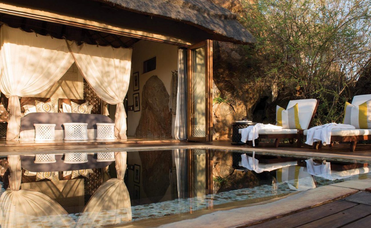 Honeymoon Suite mit Pool in Madikwe Hills