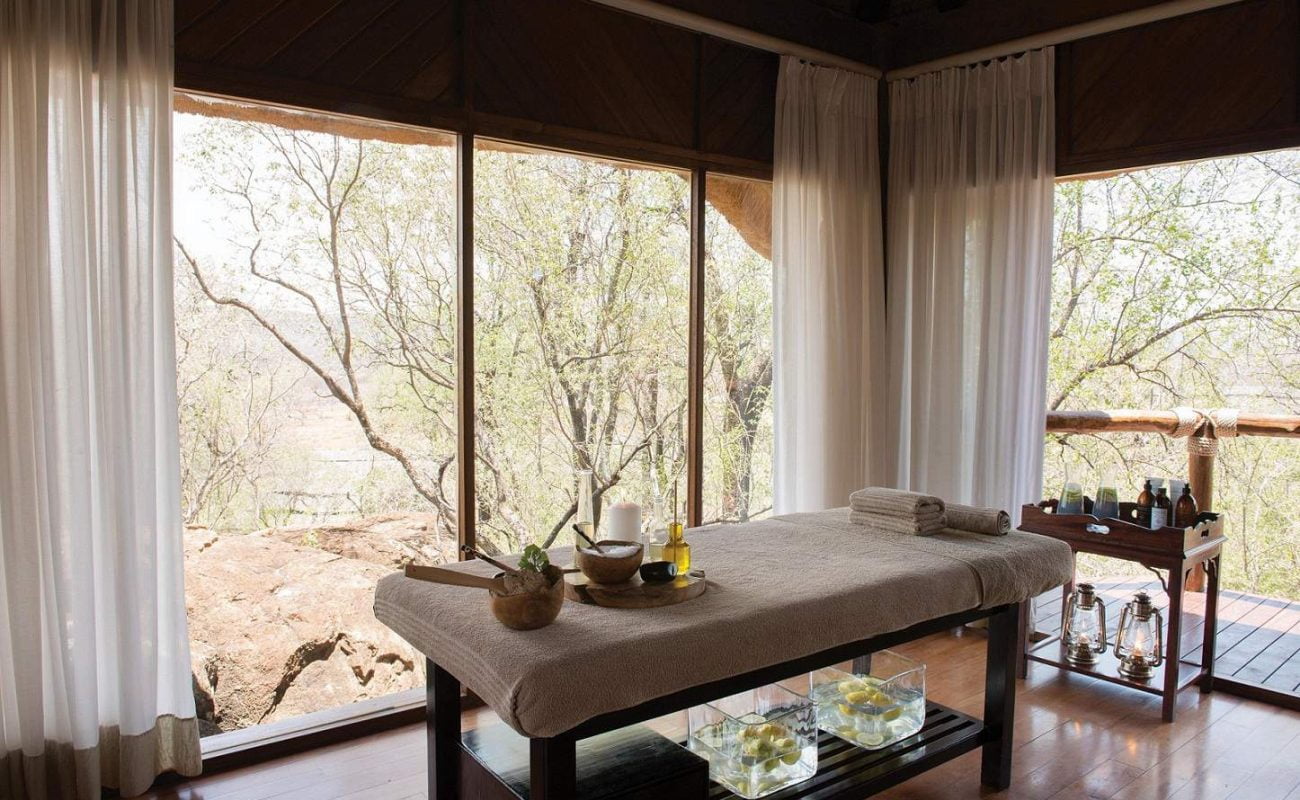 Spa der kleinen Luxuslodge in Südafrika