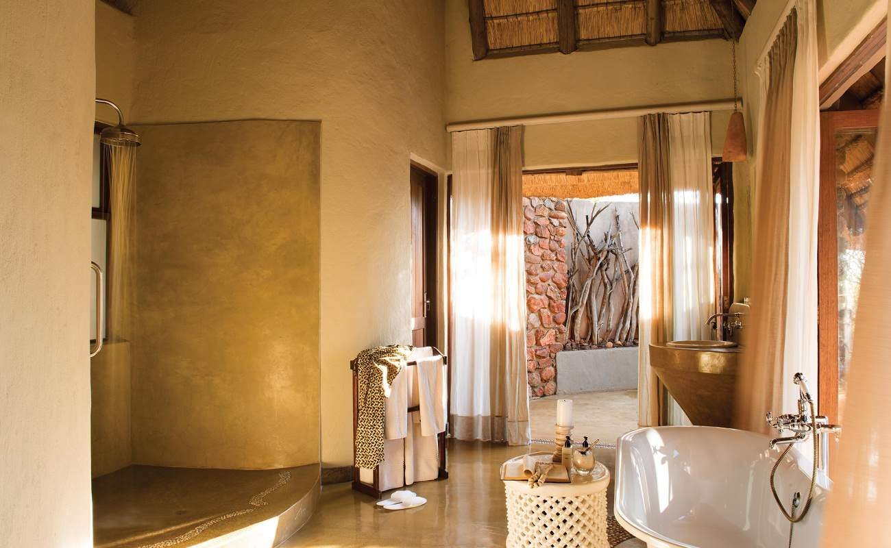Bad einer Suite in Madikwe Hills