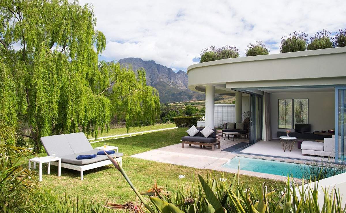 Luxus pur in den Winelands: Cap Classique Suite von Mont Rochelle
