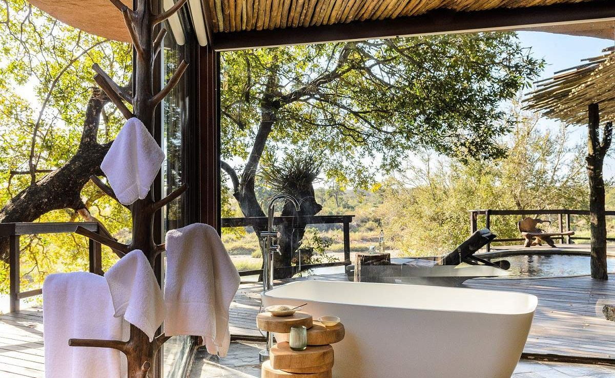 Badezimmer von Singita Boulders