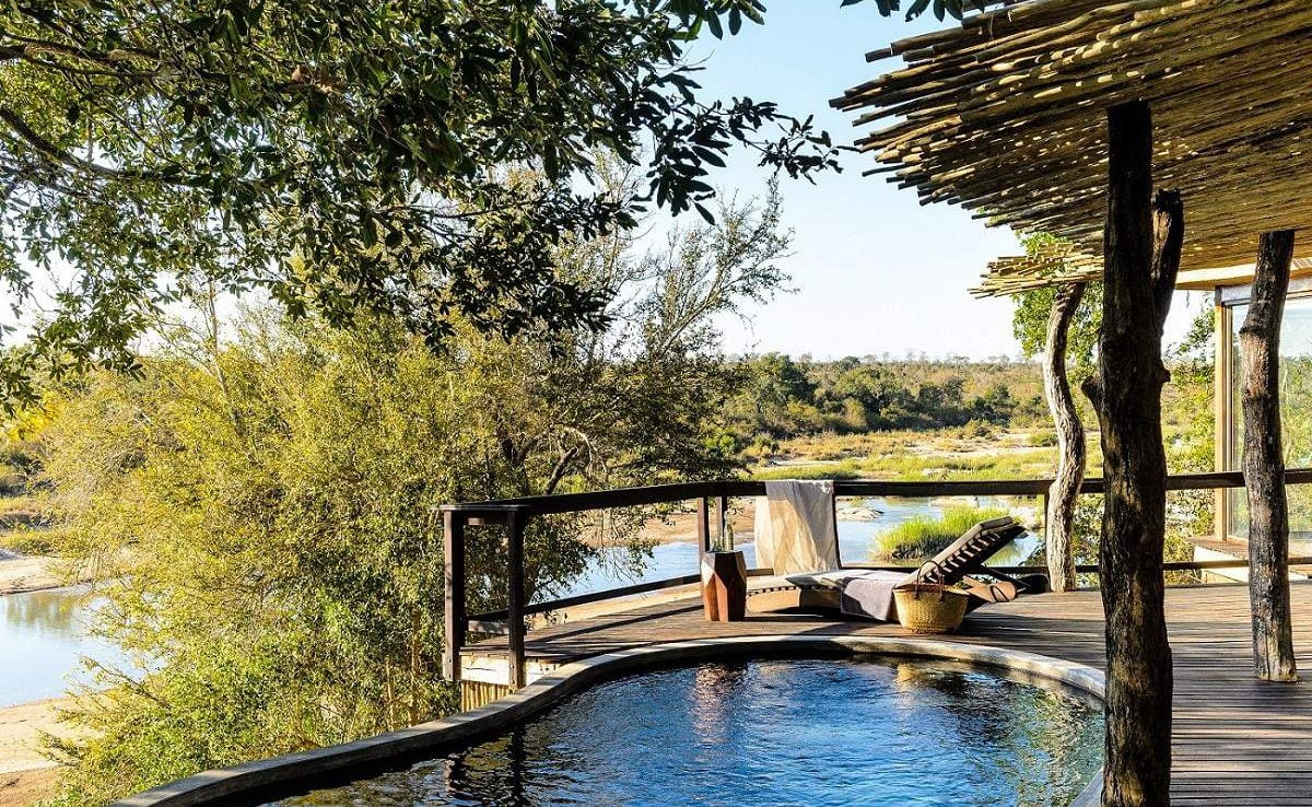 Plungepool einer Suite in Singita Boulders Sabi Sand