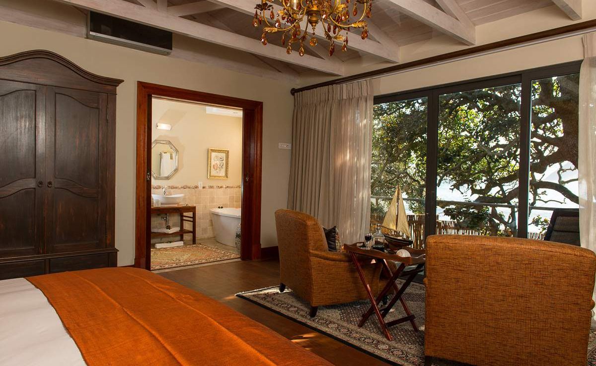 In der Princess Suite des Tintswalo Atlantic