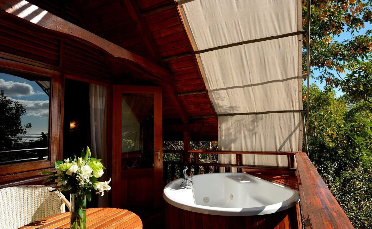 Terrasse einer Prestige Lodge