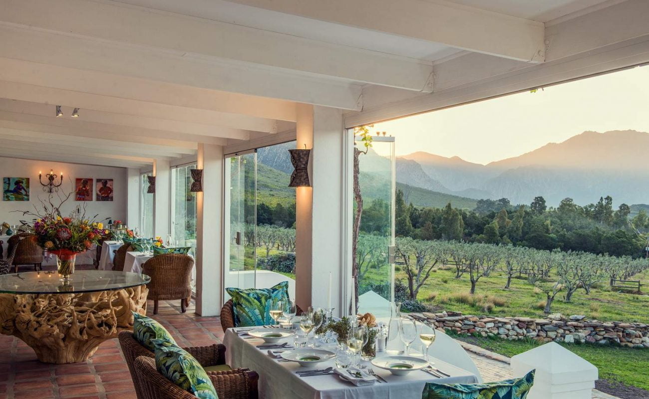 Abendessen im Galenia Estate