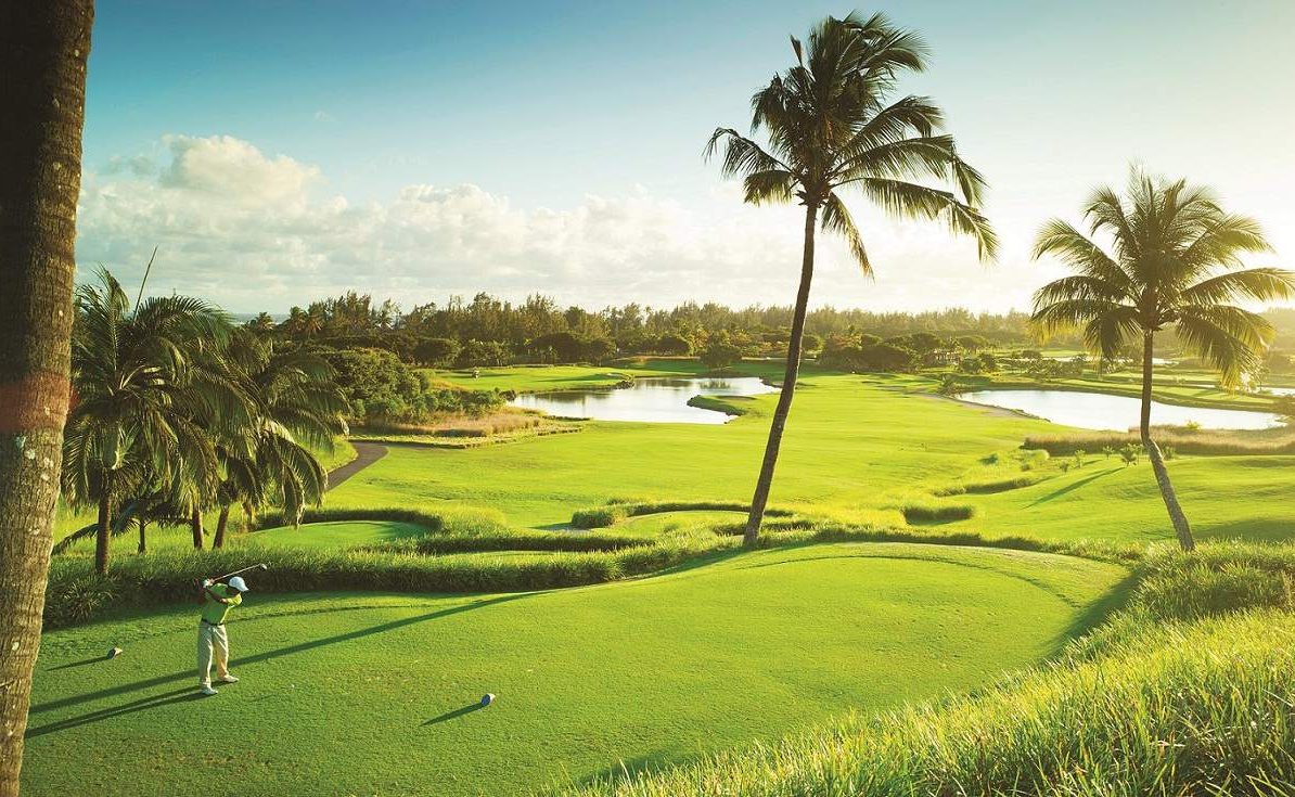 Golfgenuss pur am Loch 9 des Le Chateau Golfplatzes