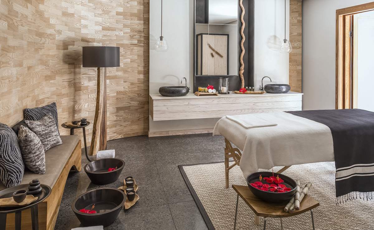Spa treatment room im Luxushotel von Shangri-La