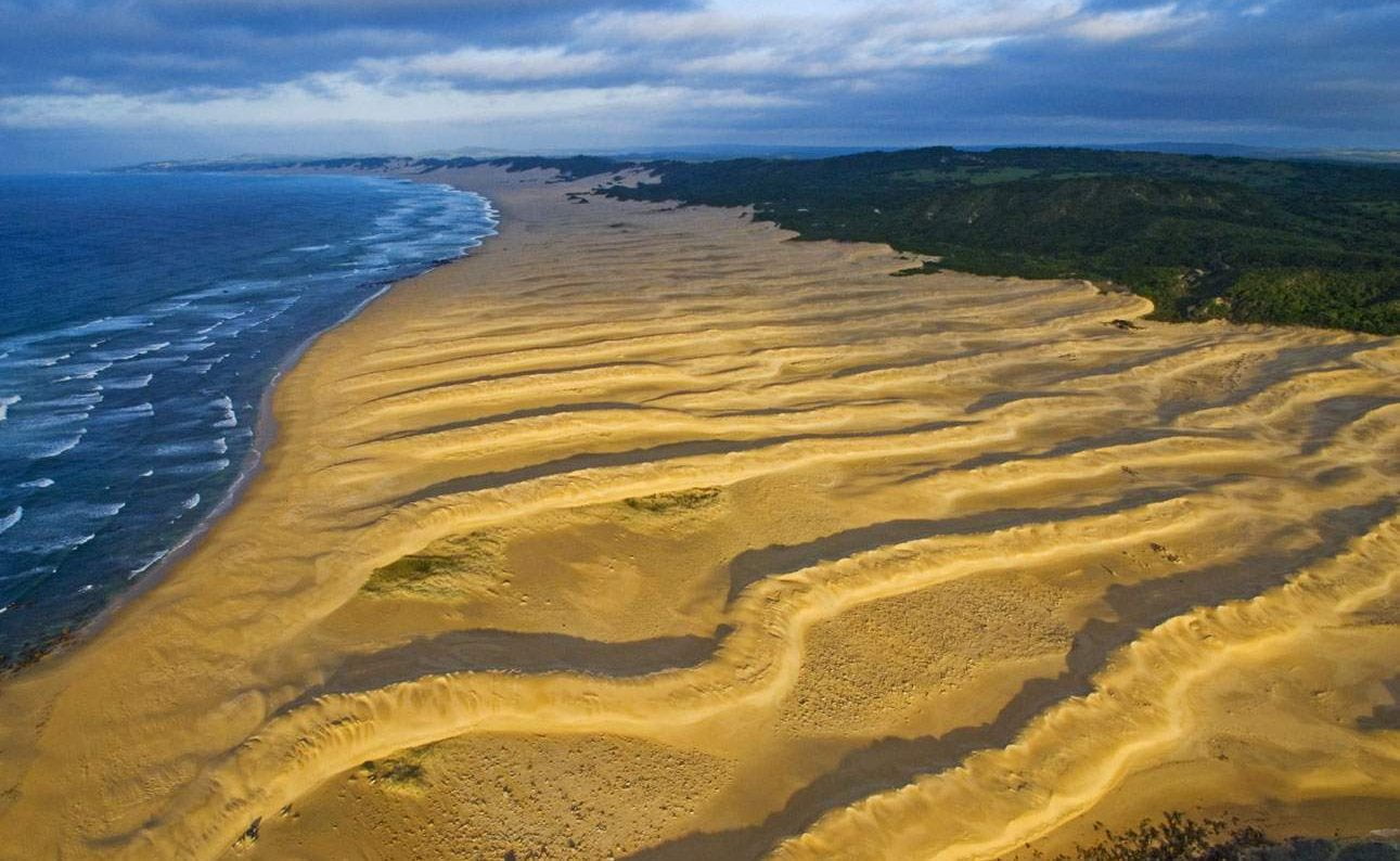 Der unberührte Strand von Oceana in der Provinz Eastern Cape