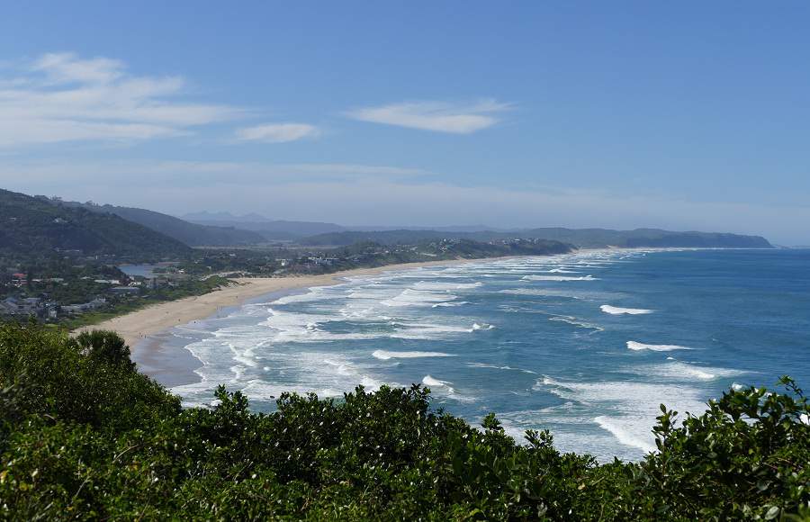 Strand von Wilderness vom Dolphin Point aus