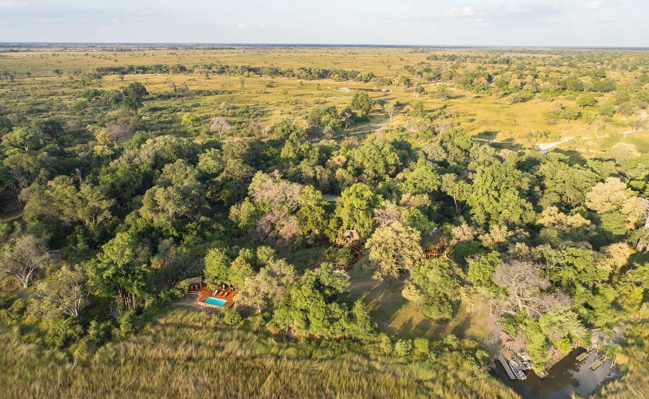 Gesamtansicht des Desert & Delta Camp Moremi