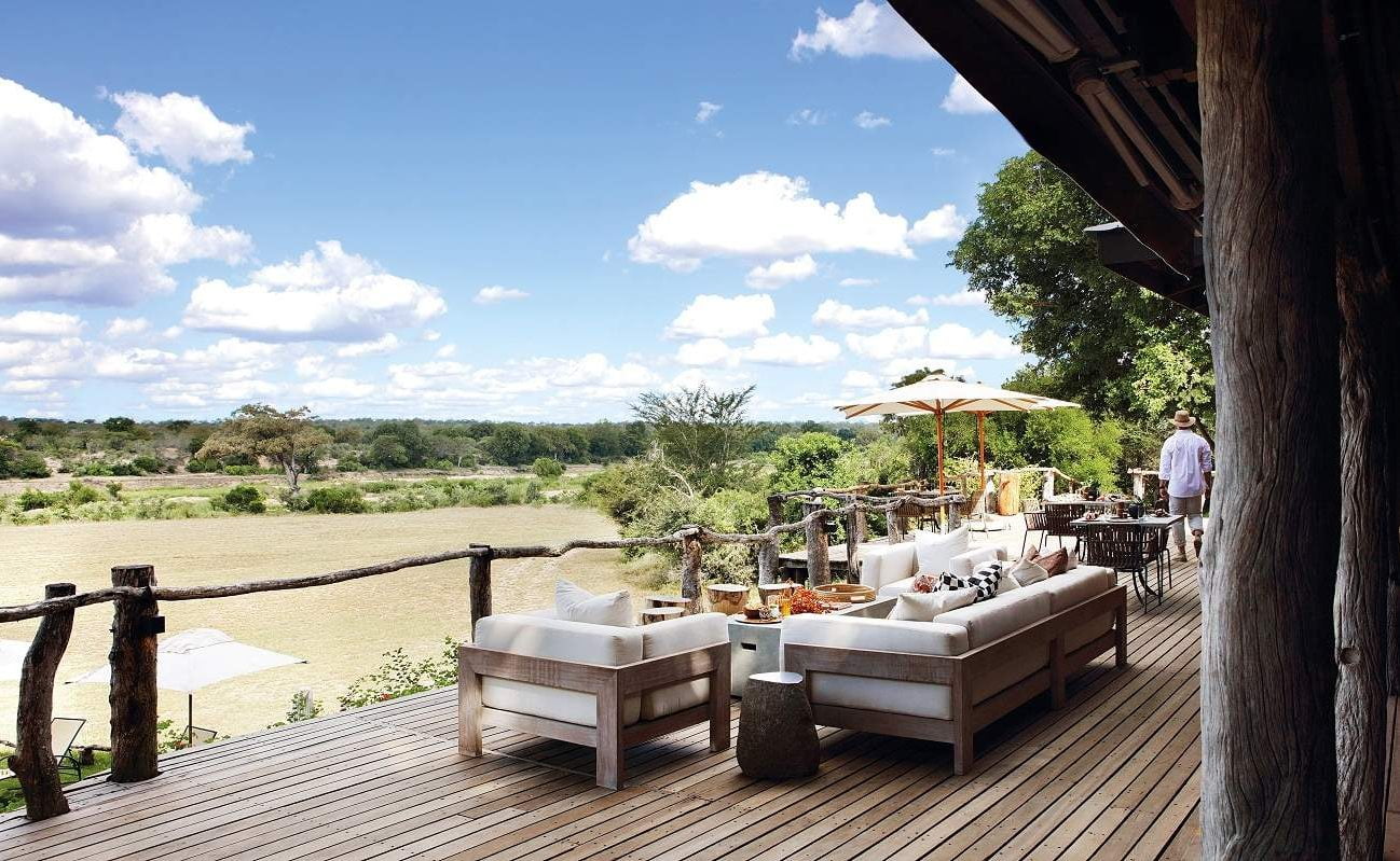 Veranda im Sable Camp im Sabi Sands Gebiet