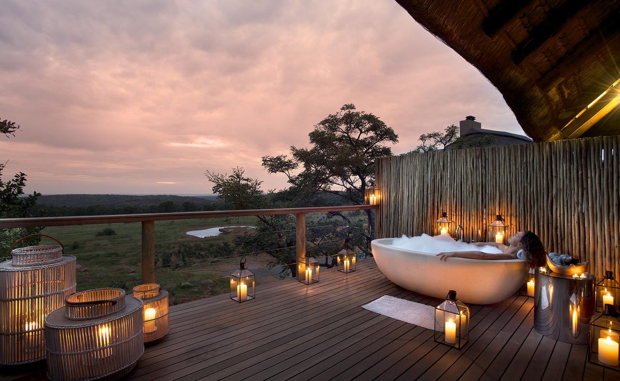 Veranda des Spas von Mhondoro