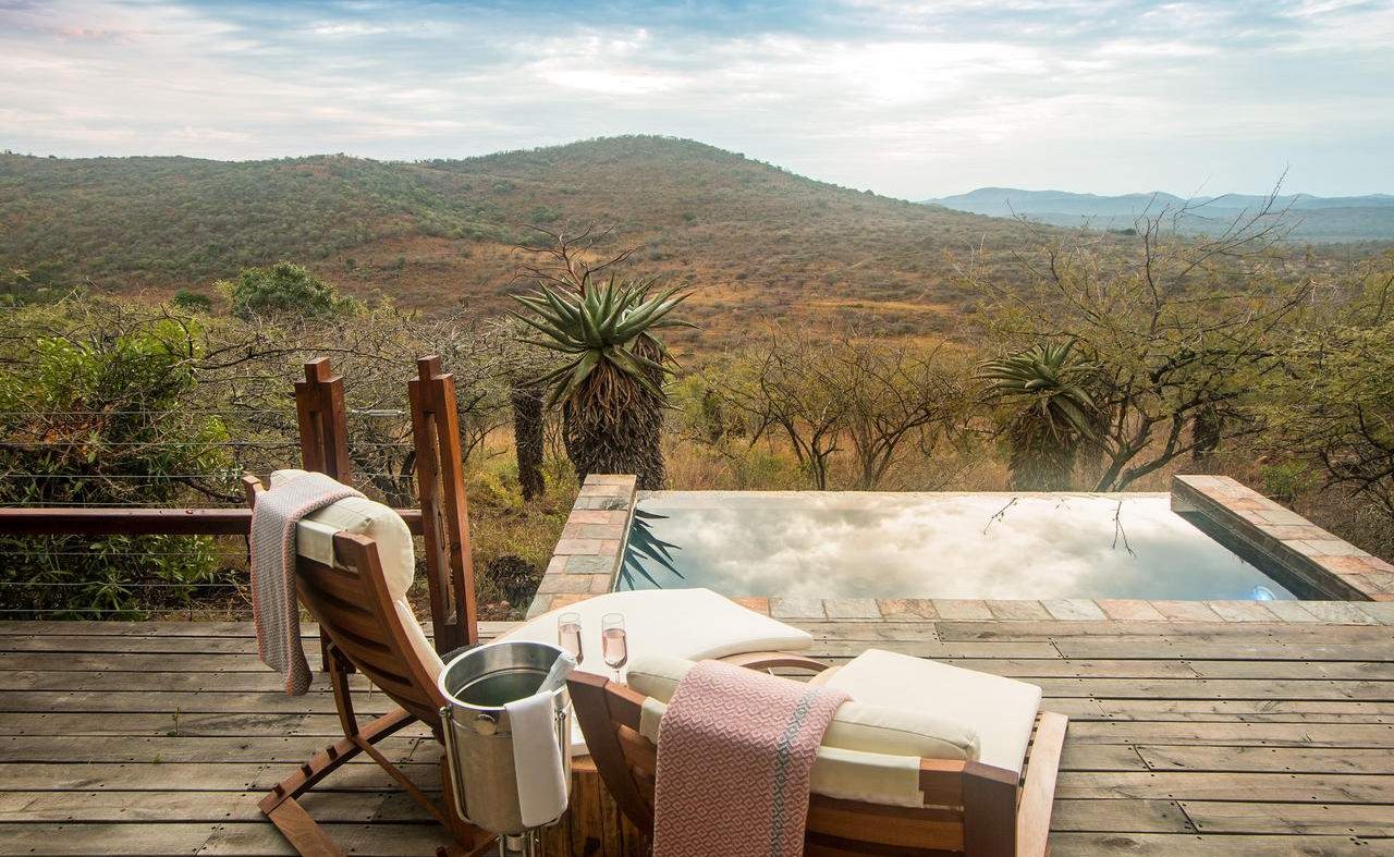 Plungepol der Honeymoon Suite in Rhino Ridge