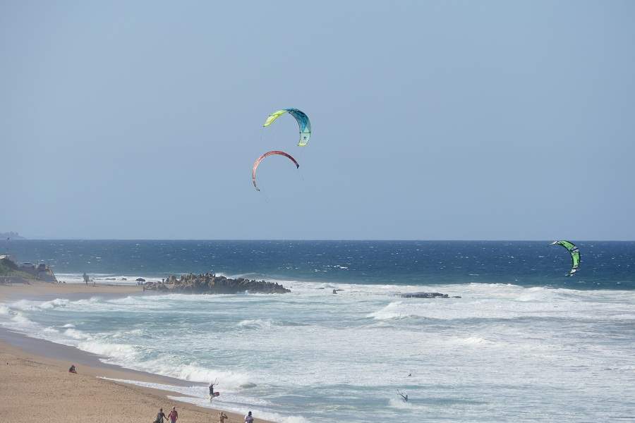 Kitesurfer in Umdloti