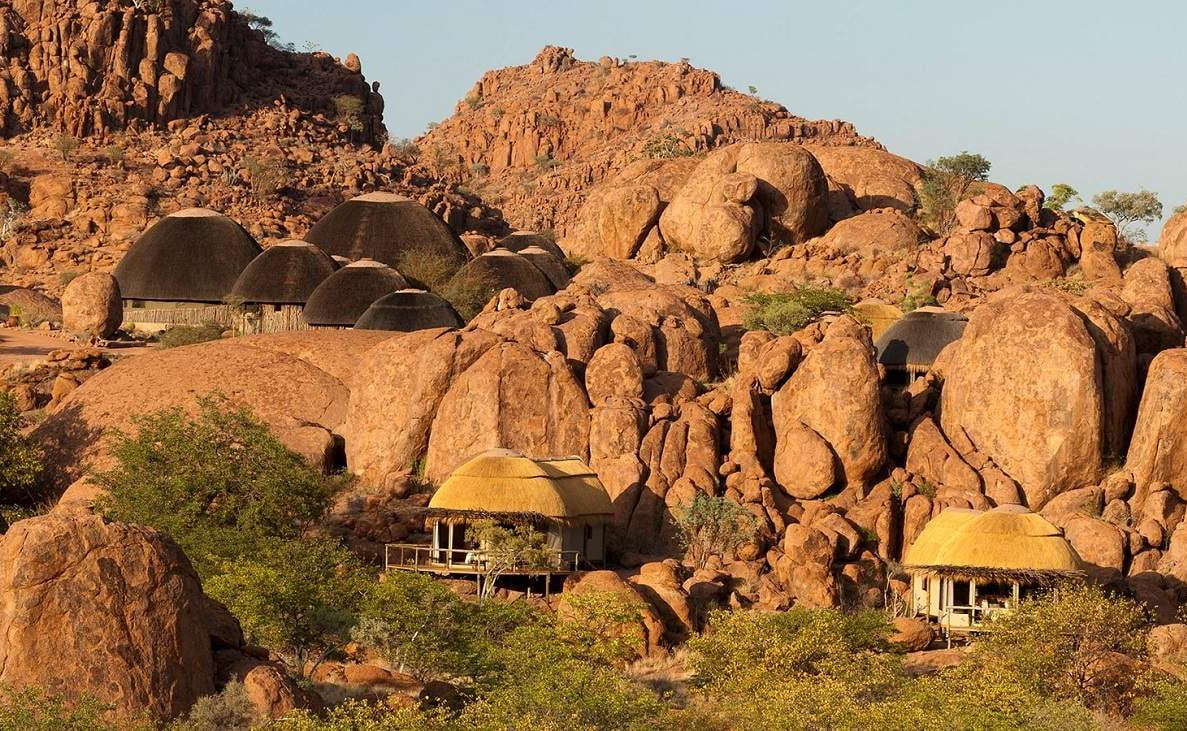 Die Zimmer im Mowani Mountain Camp