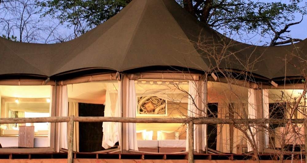 Nambwa Tented Lodge im Caprivi Streifen von Namibia