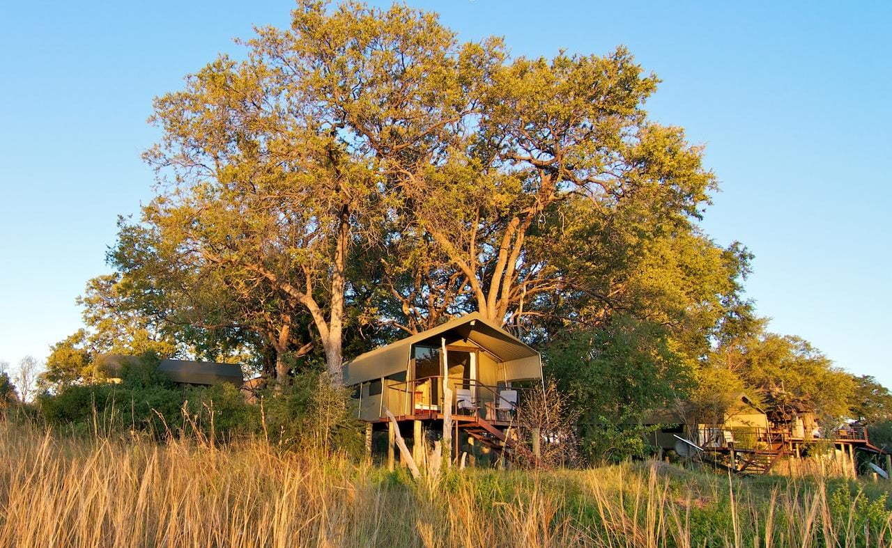 Zelt in Nkasa Lupala