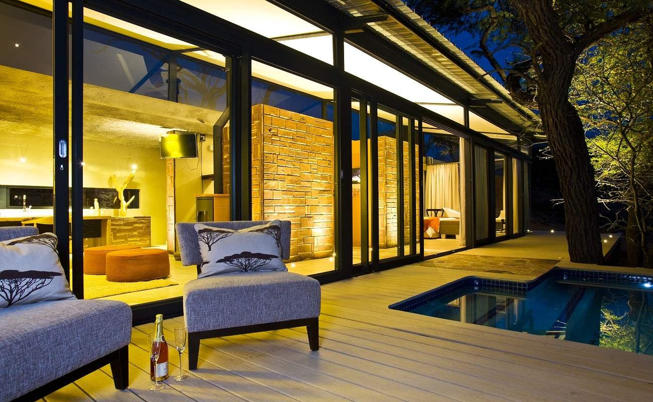 Veranda der Villa Oryx