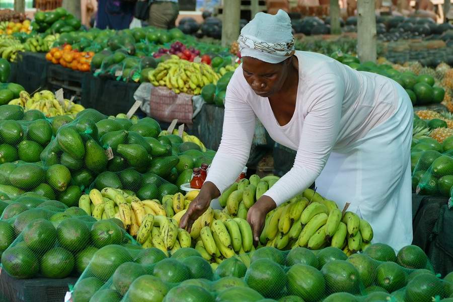 Auf einem Markt in KwaZulu Natal