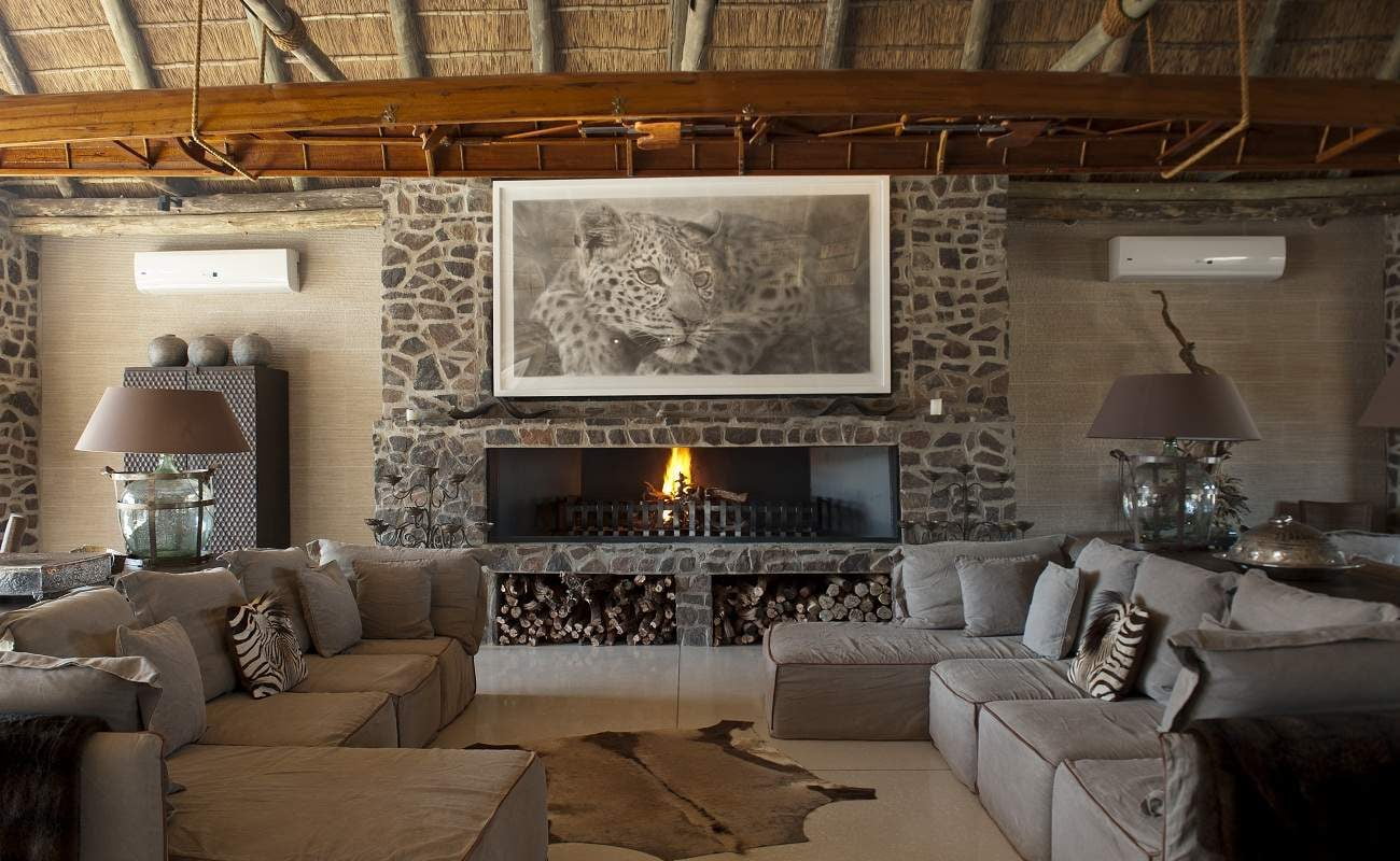 Lounge der Luxuslodge Tutwa