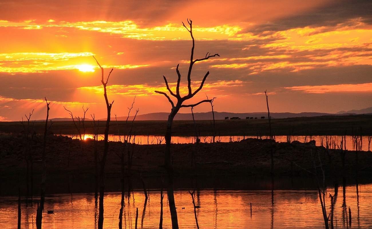 Sonnenuntergang am Lake Kariba