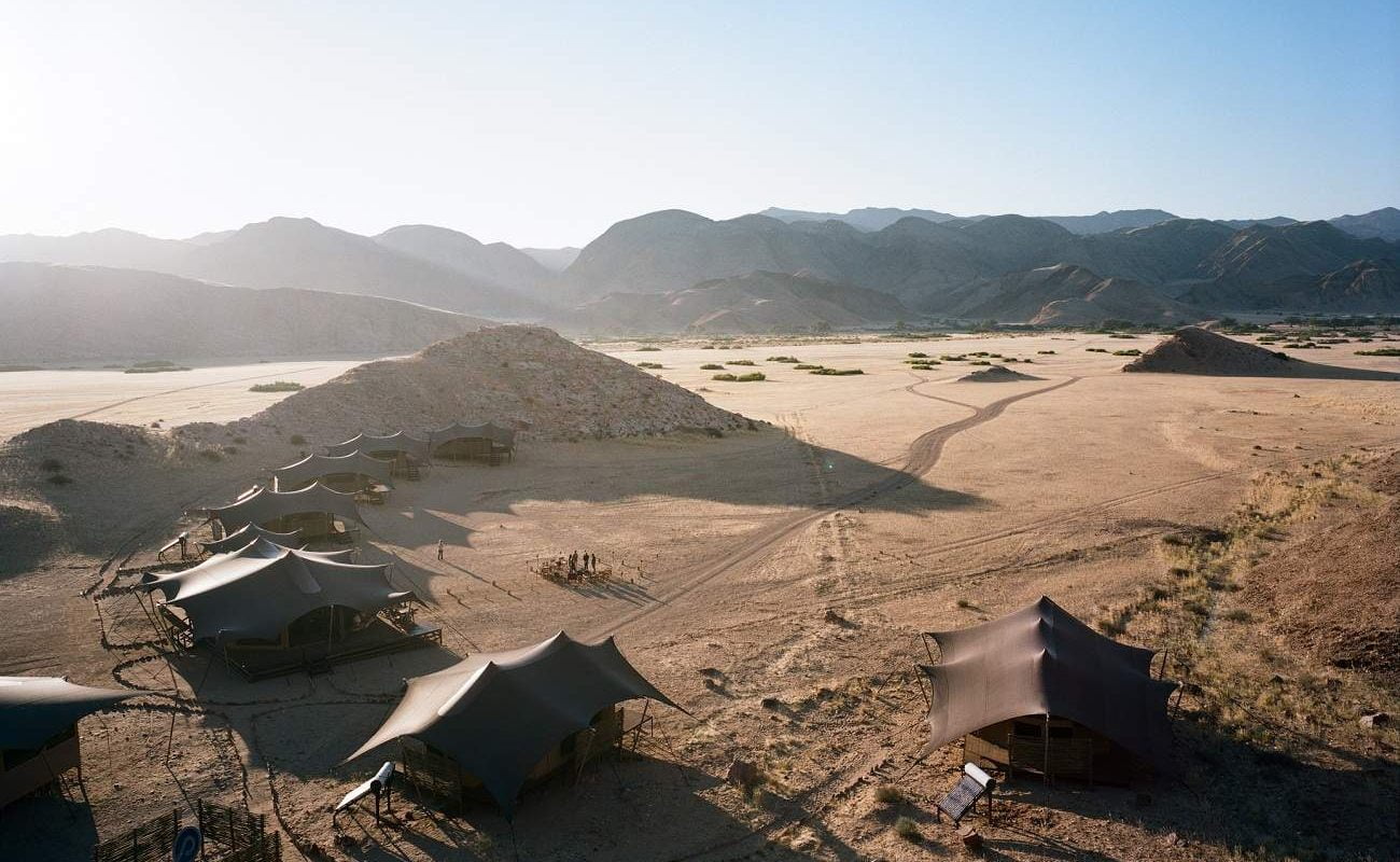 Blick auf das Hoanib Valley Camp