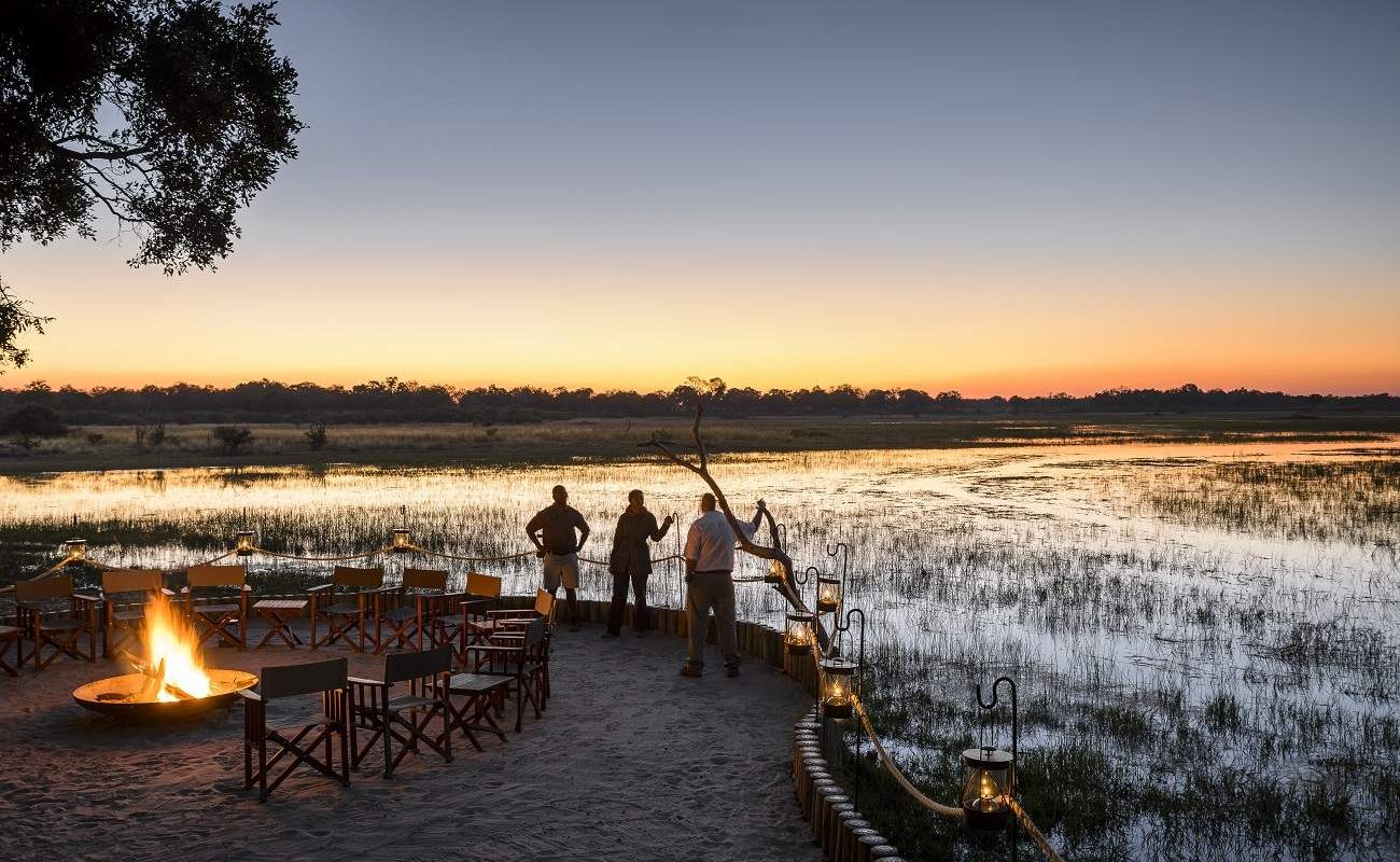 Die Boma des Luxuscamps von Sanctuary Retreats