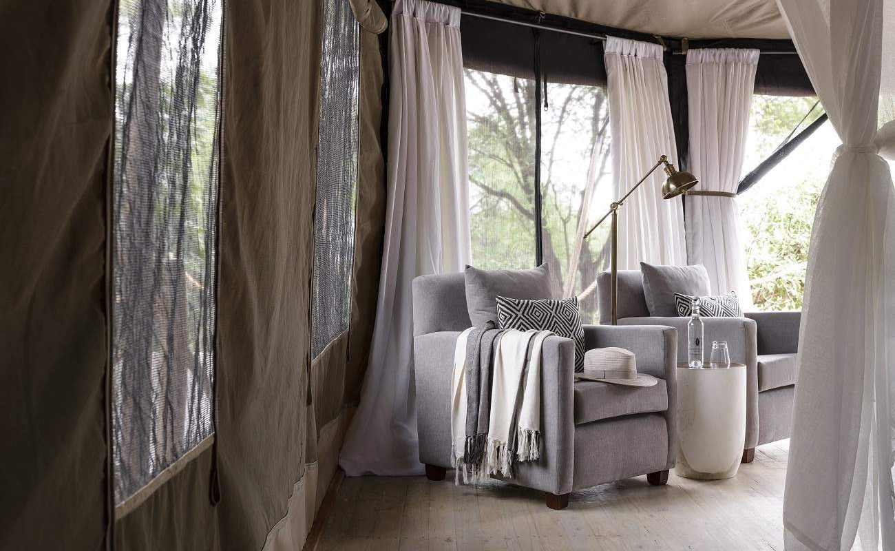 Die luxuriösen Zelte des Camps im Tarangire in Tansania