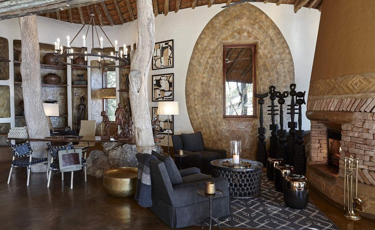 Lobby von Singita Pamushana