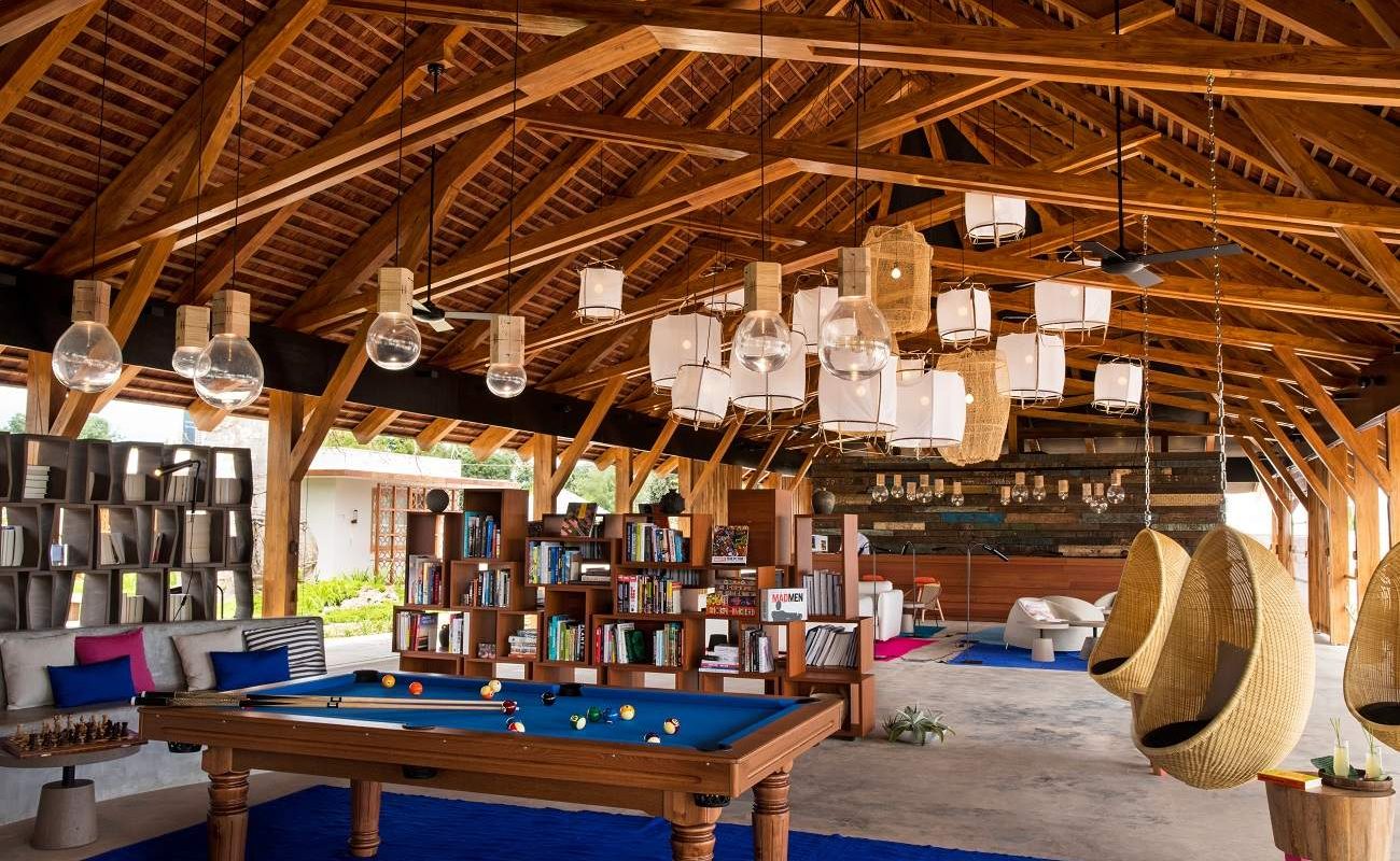 Rezeption des Boutiquehotels auf Sansibar